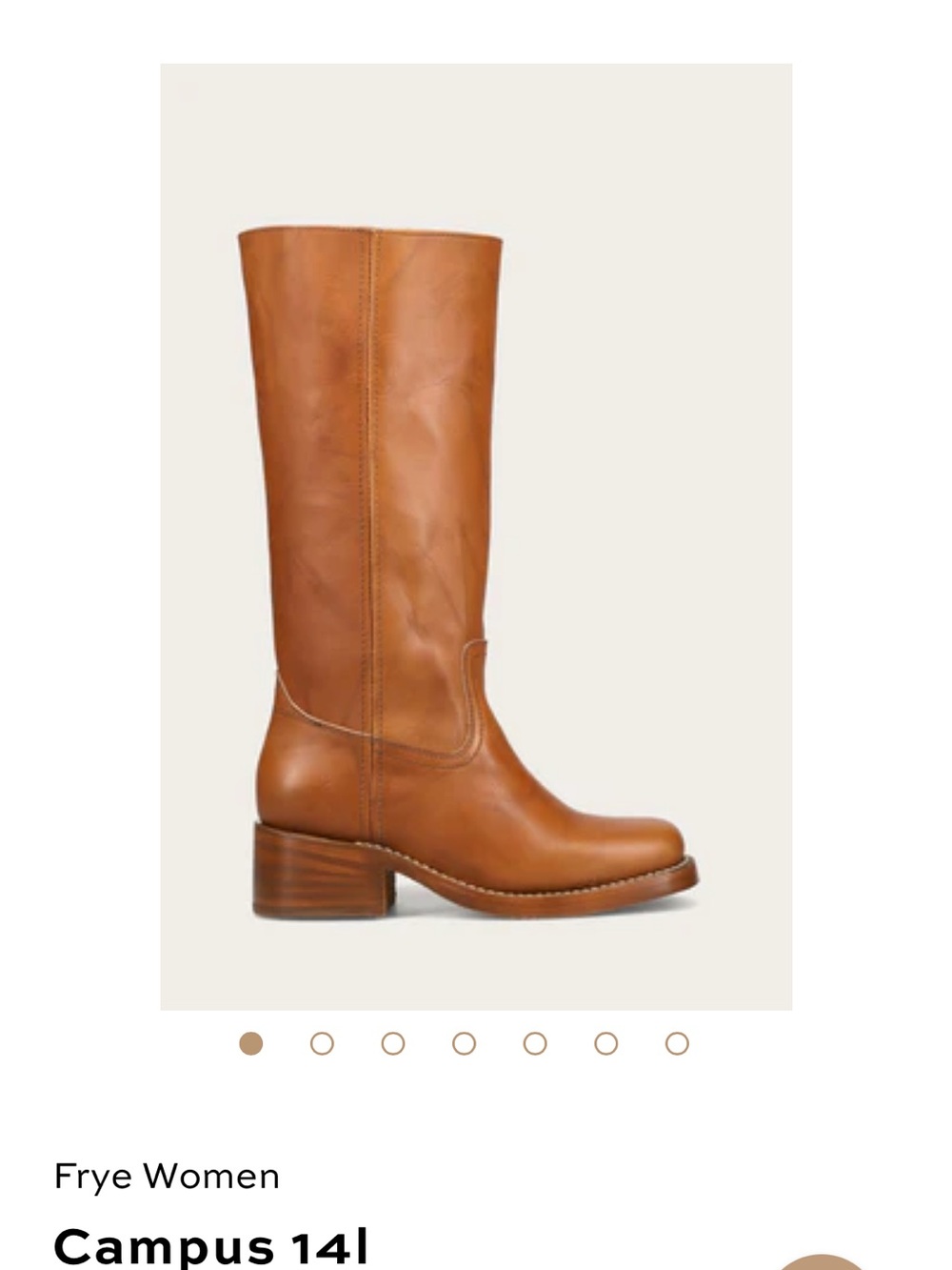 Frye campus boots in saddle